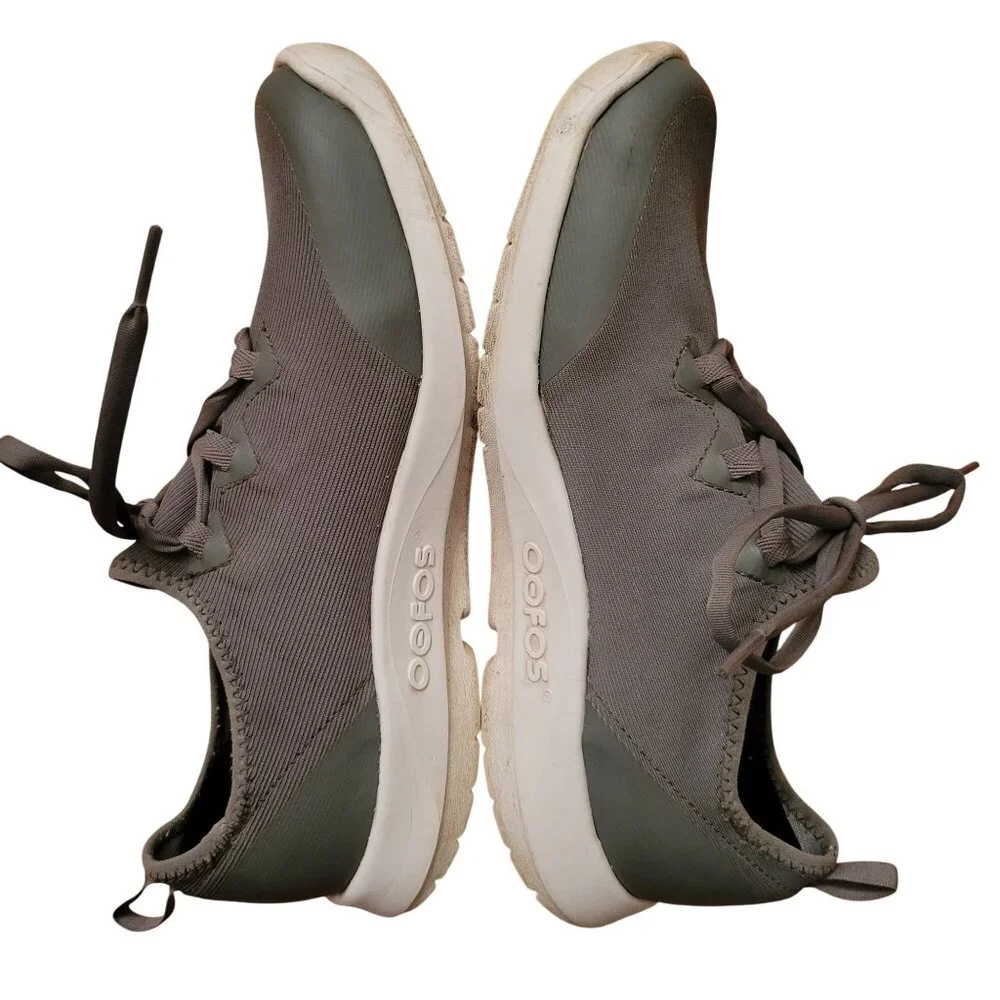 Oofos Gray Walking Sneakers OOfoam Sole 9.5 Volcanic Ash OOmg‎ Sport LS
